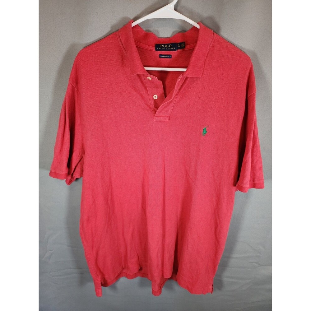 Ralph Lauren Men’s Red Polo with Green Pony